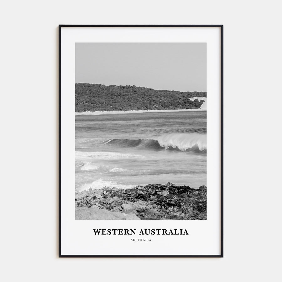 Western Australia Portrait B&W Poster