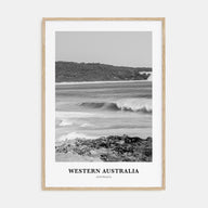 Western Australia Portrait B&W Poster