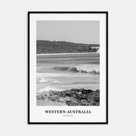 Western Australia Portrait B&W Poster