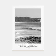 Western Australia Portrait B&W Poster