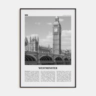 Westminster Travel B&W Poster