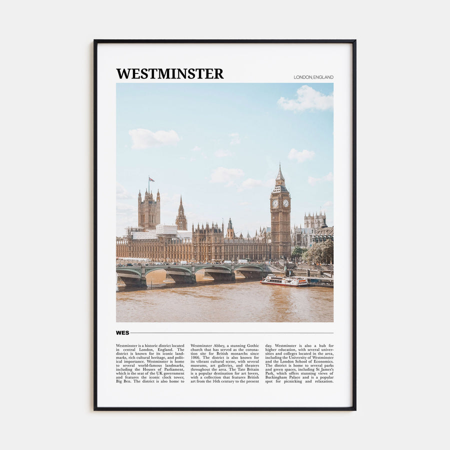Westminster Travel Color Poster