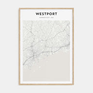 Westport, Connecticut Map Portrait Poster