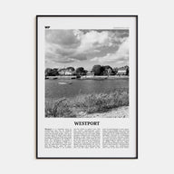 Westport, Connecticut Travel B&W Poster
