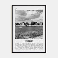 Westport, Connecticut Travel B&W Poster