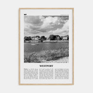 Westport, Connecticut Travel B&W Poster