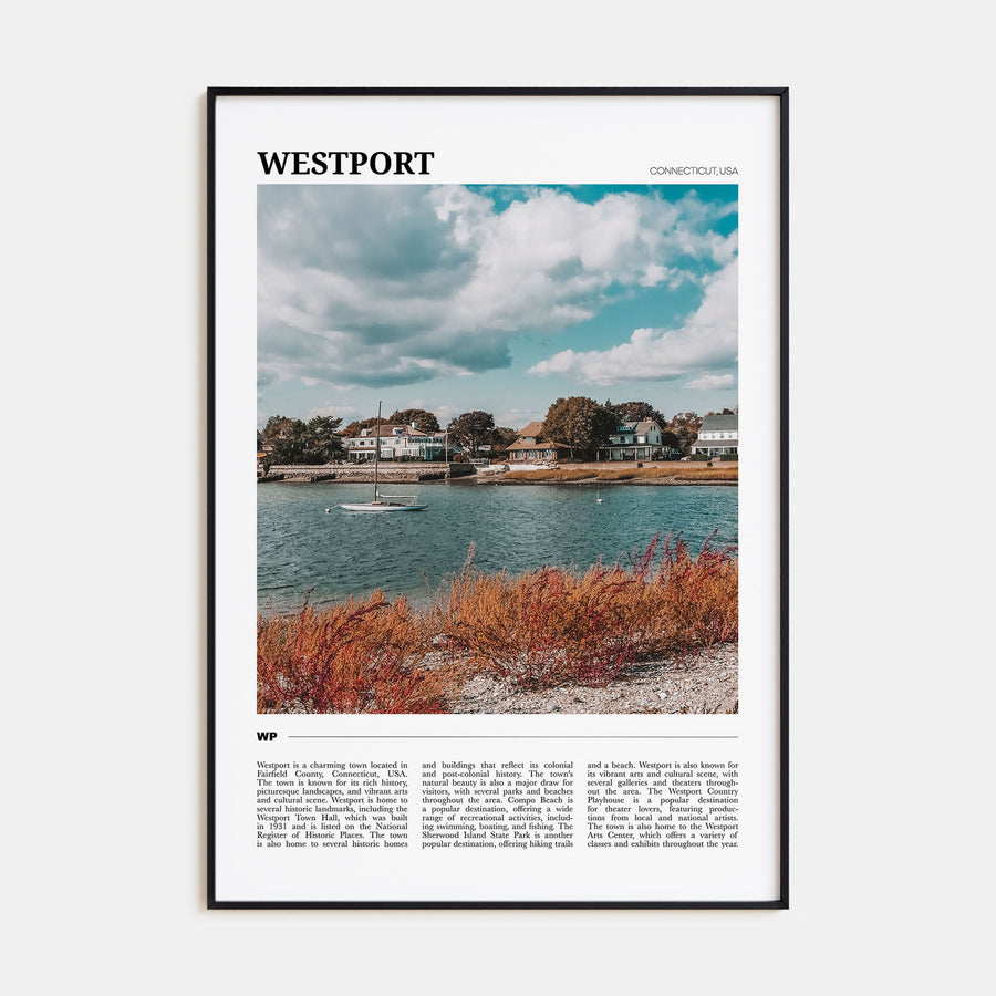 Westport, Connecticut Travel Color Poster