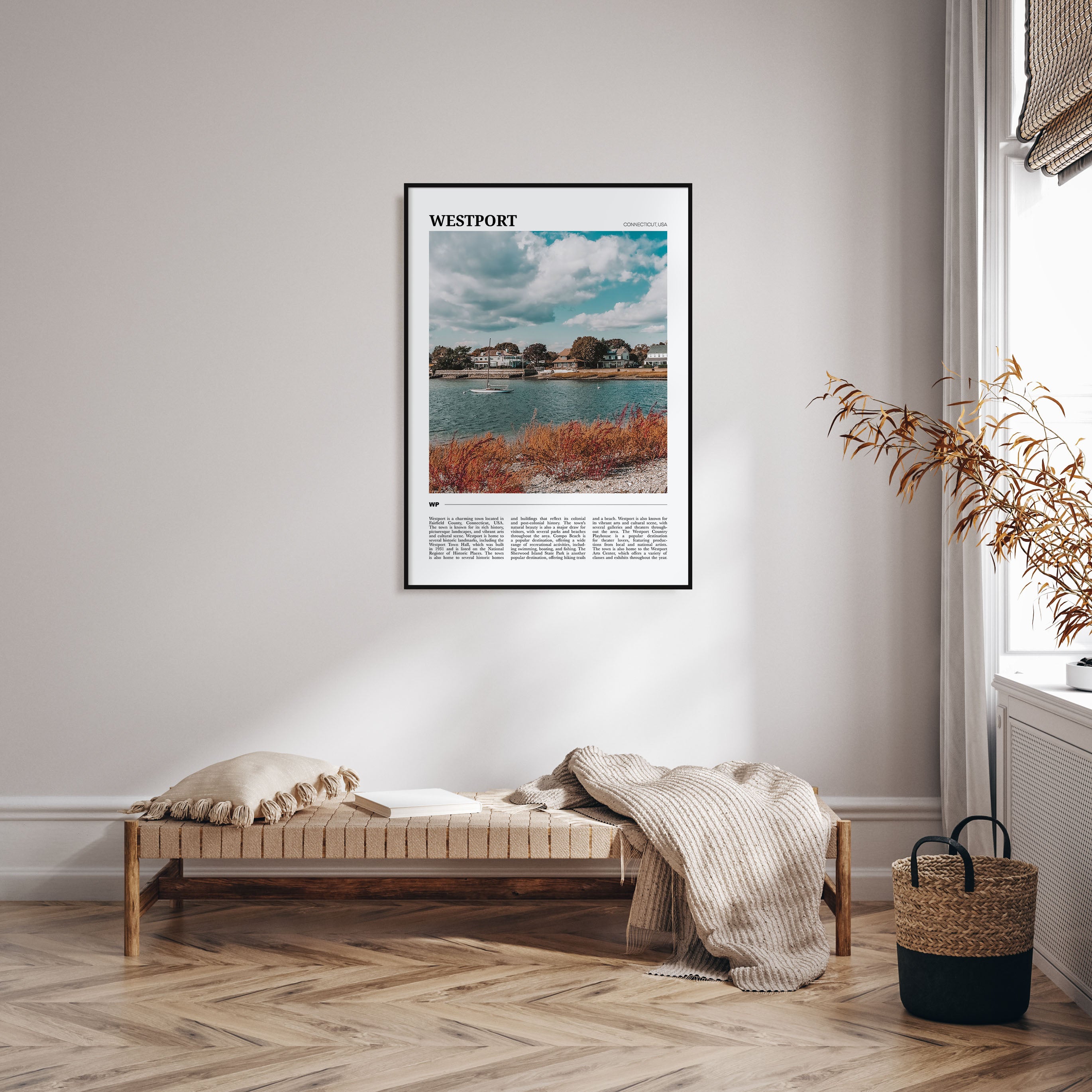 Westport, Connecticut Travel Color Poster