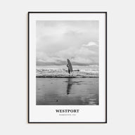 Westport, Washington Portrait B&W Poster