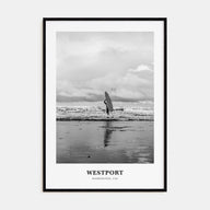 Westport, Washington Portrait B&W Poster