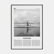Westport, Washington Travel B&W Poster