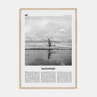 Westport, Washington Travel B&W Poster