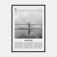 Westport, Washington Travel B&W Poster