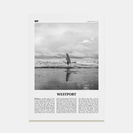 Westport, Washington Travel B&W Poster