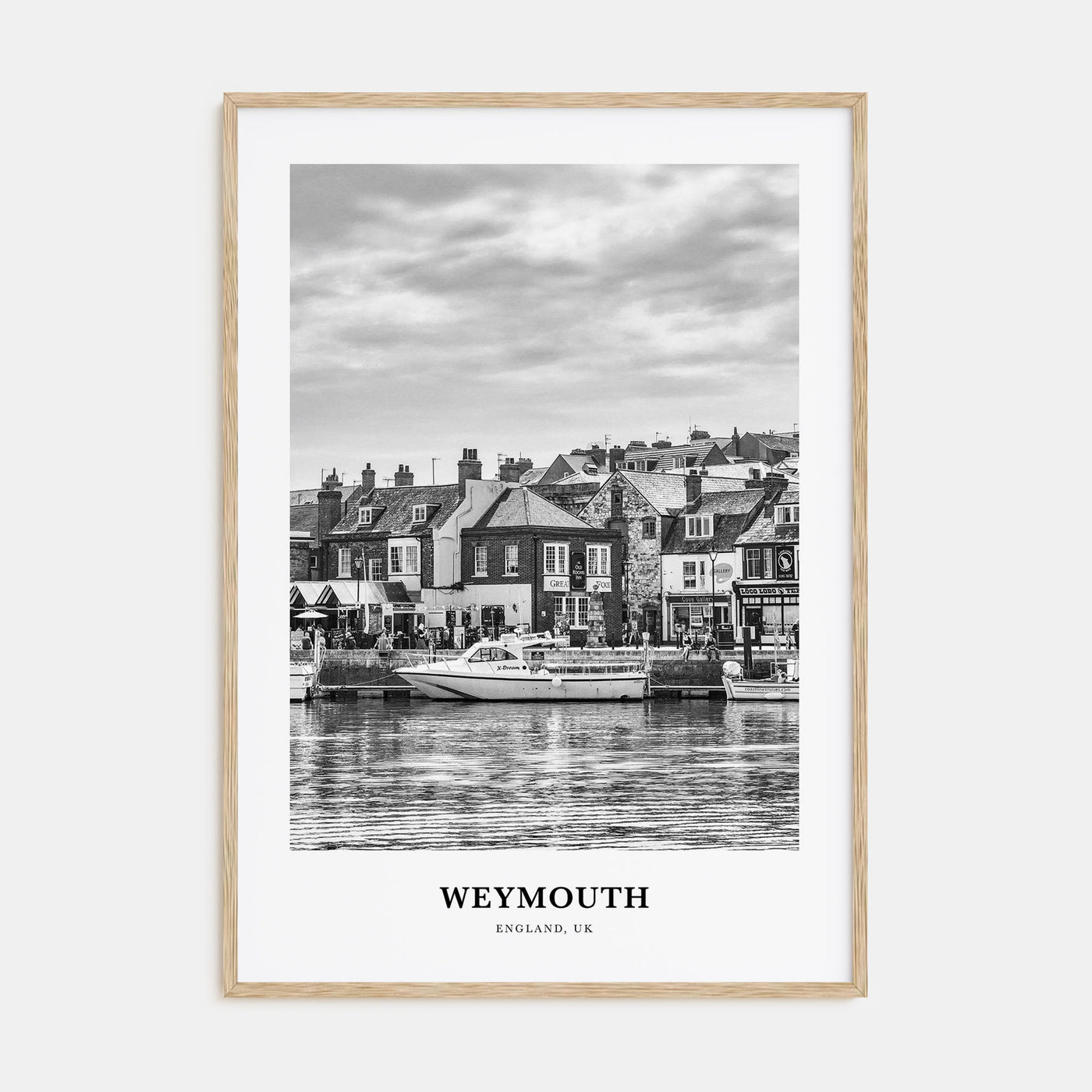 Weymouth Portrait B&W Poster
