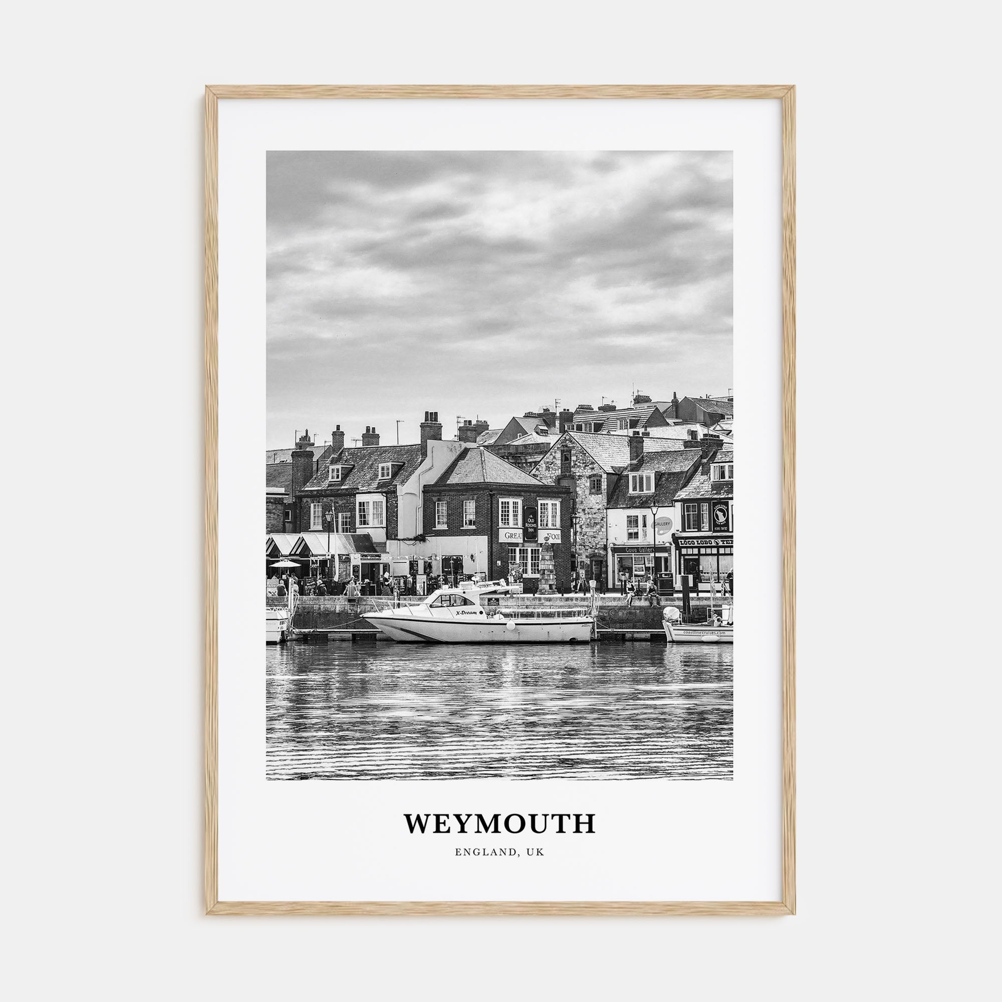 Weymouth Portrait B&W Poster