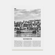 Weymouth Travel B&W Poster