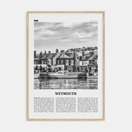 Weymouth Travel B&W Poster