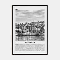 Weymouth Travel B&W Poster