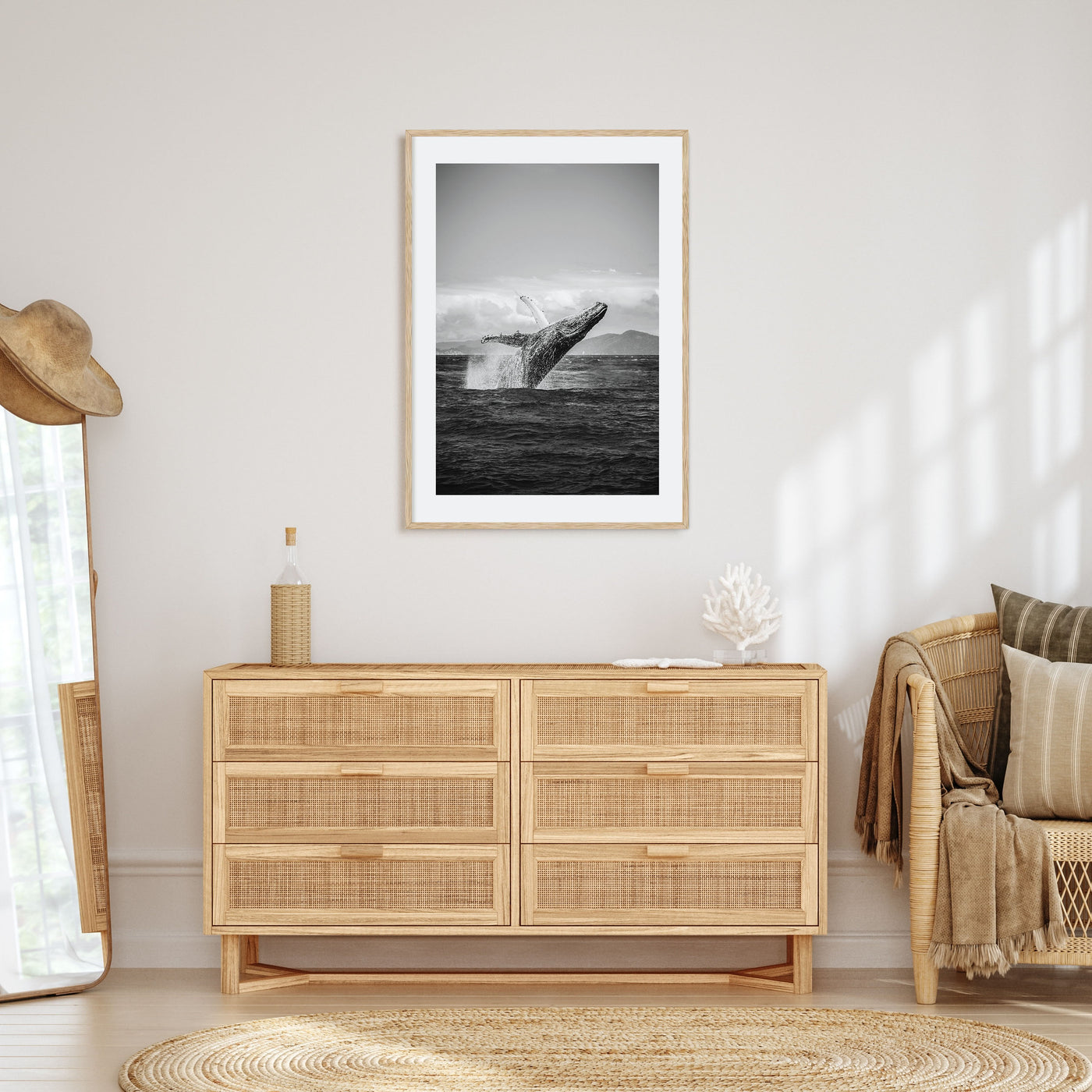 Whale Photo B&W No 2 Poster