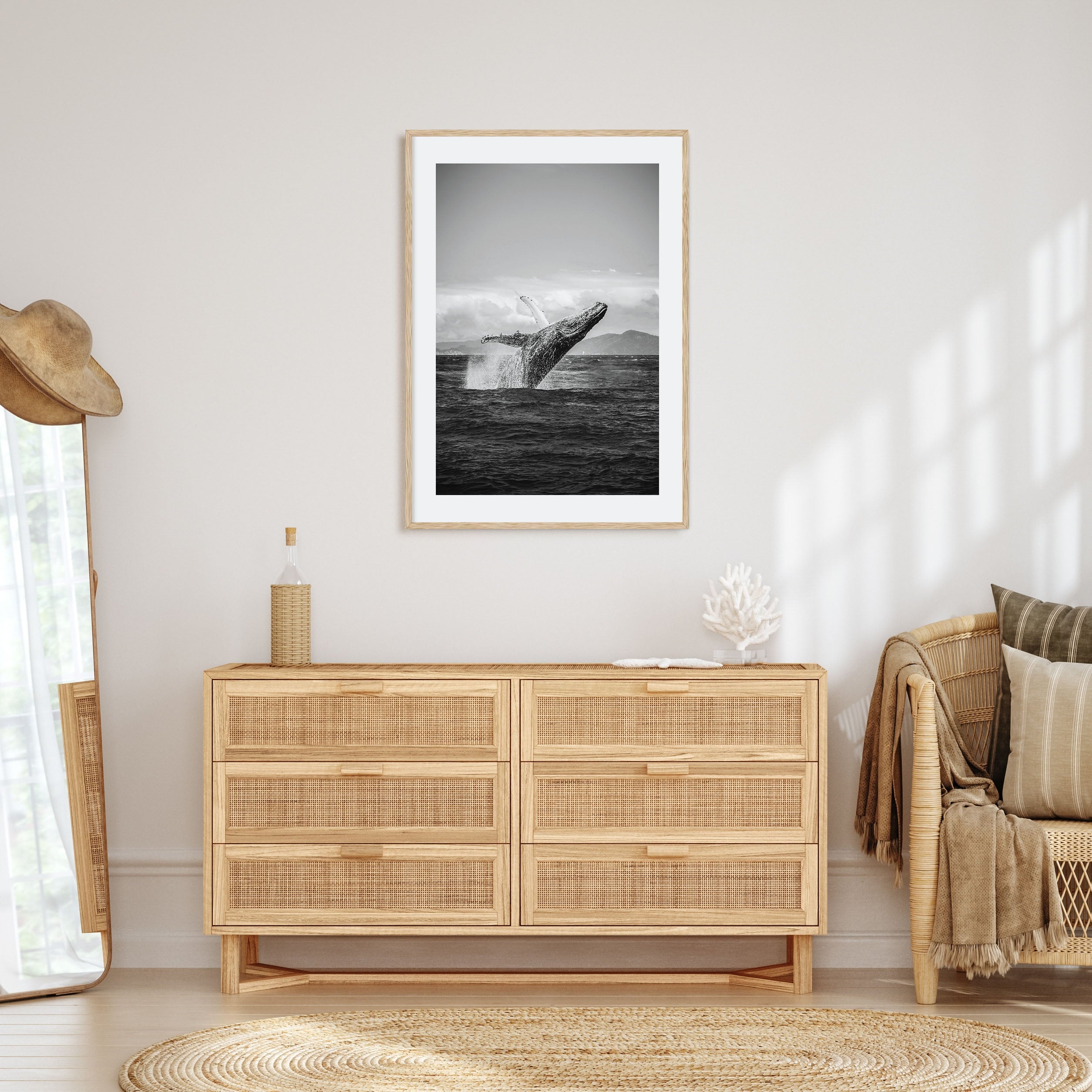 Whale Photo B&W No 2 Poster