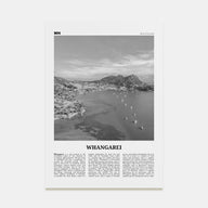 Whangarei Travel B&W Poster