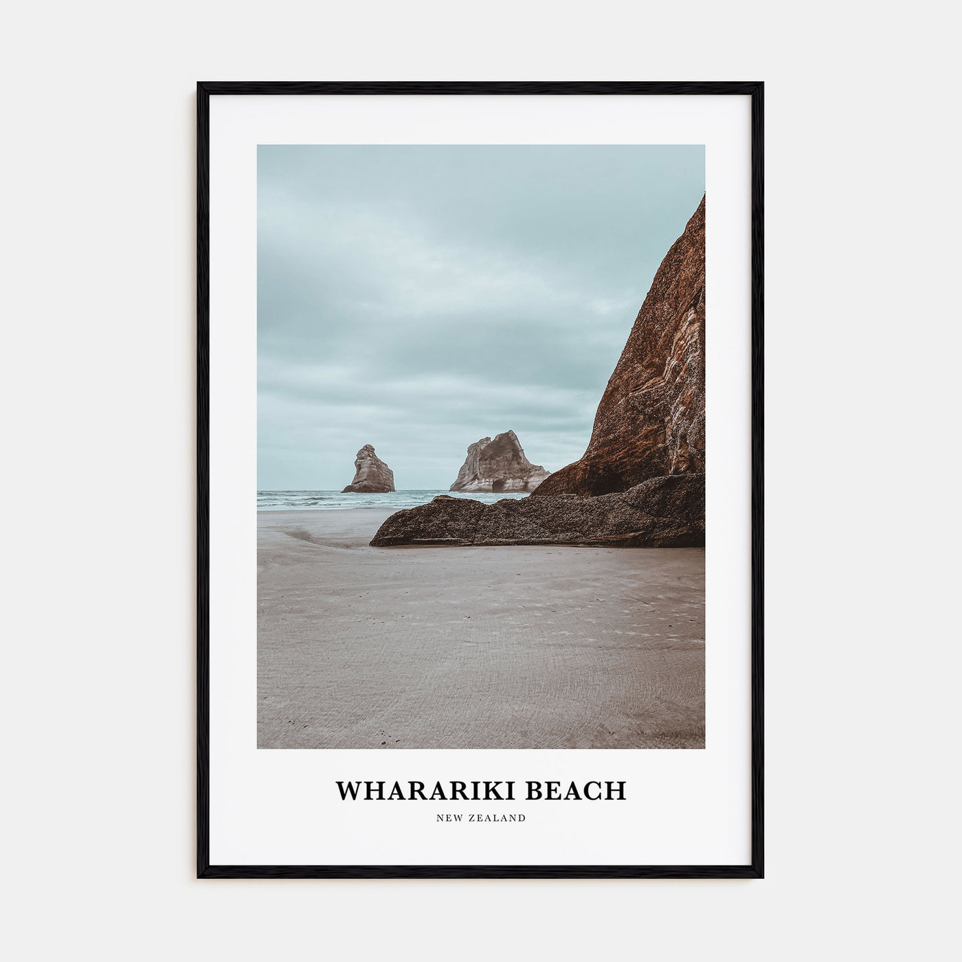 Wharariki Beach Portrait Color Poster