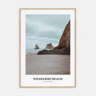 Wharariki Beach Portrait Color Poster