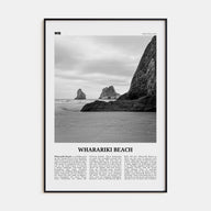 Wharariki Beach Travel B&W Poster