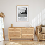 Wharariki Beach Travel B&W Poster