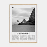 Wharariki Beach Travel B&W Poster