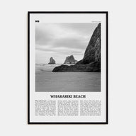 Wharariki Beach Travel B&W Poster