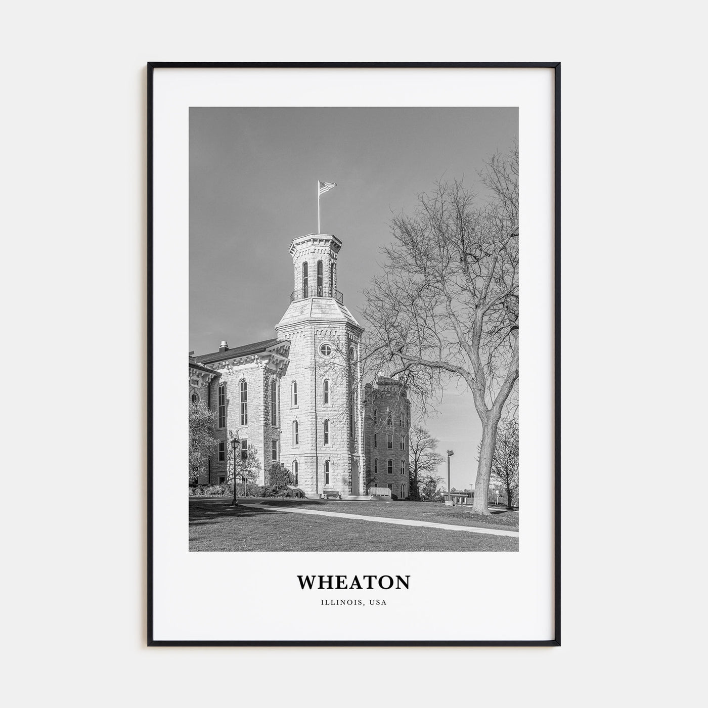 Wheaton Portrait B&W Poster