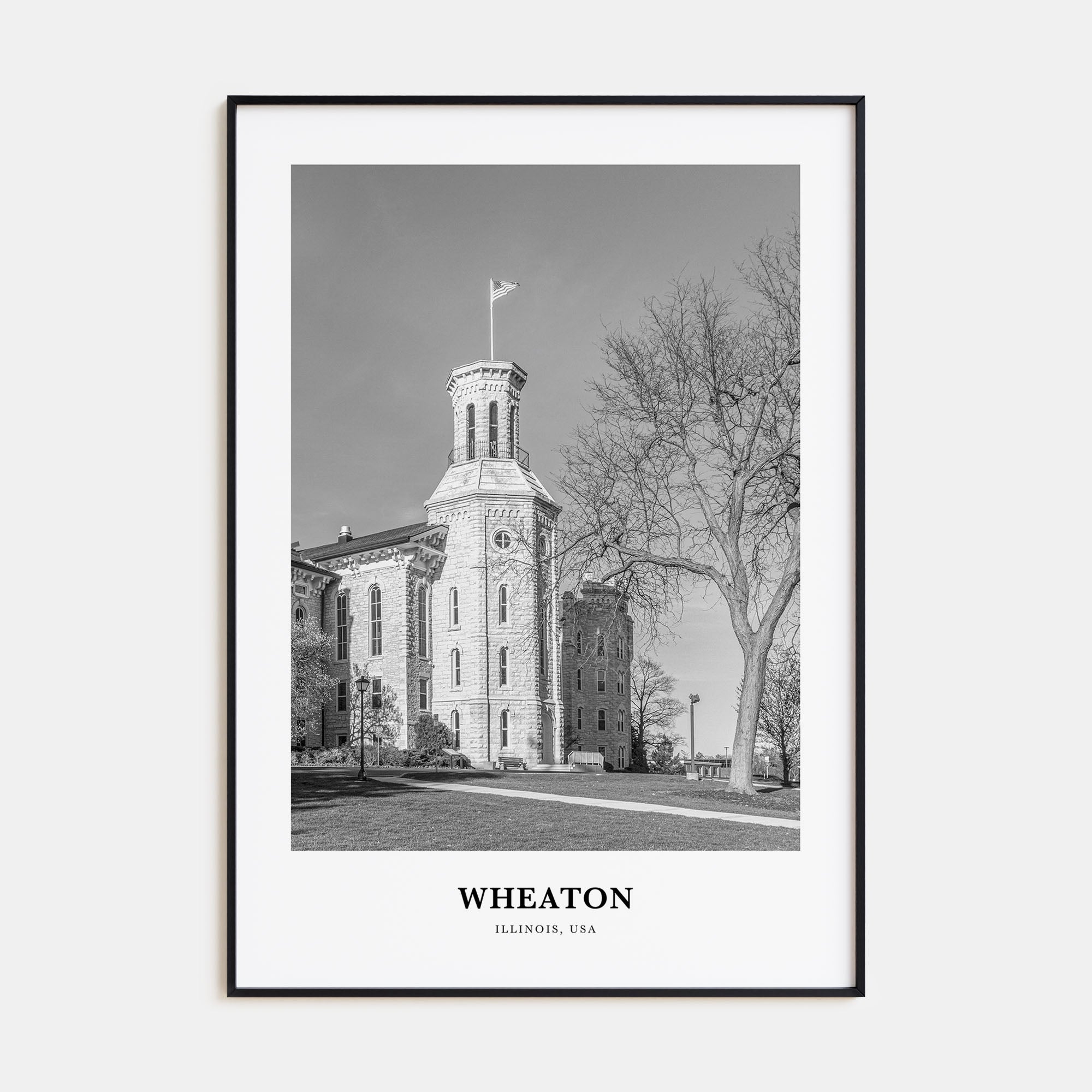 Wheaton Portrait B&W Poster