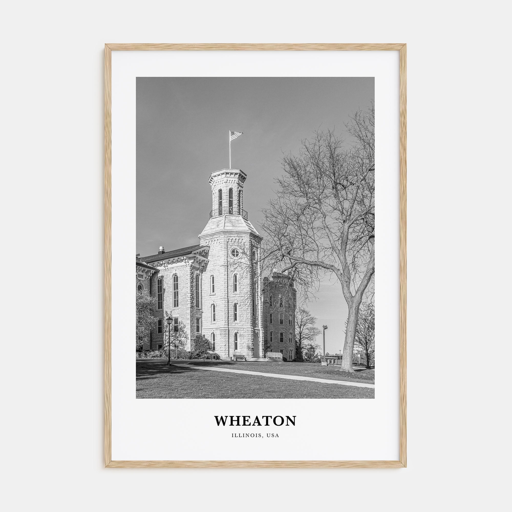 Wheaton Portrait B&W Poster