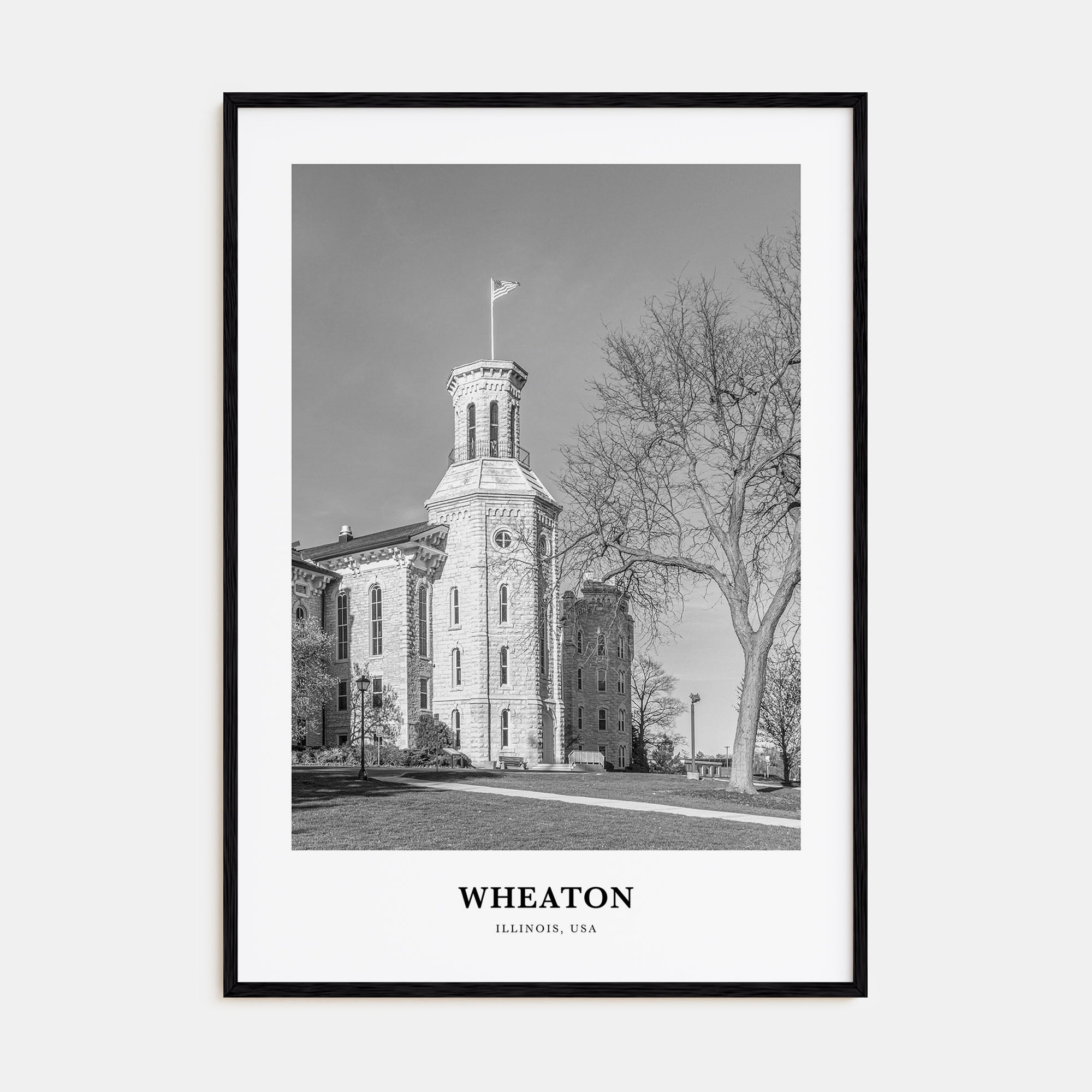 Wheaton Portrait B&W Poster