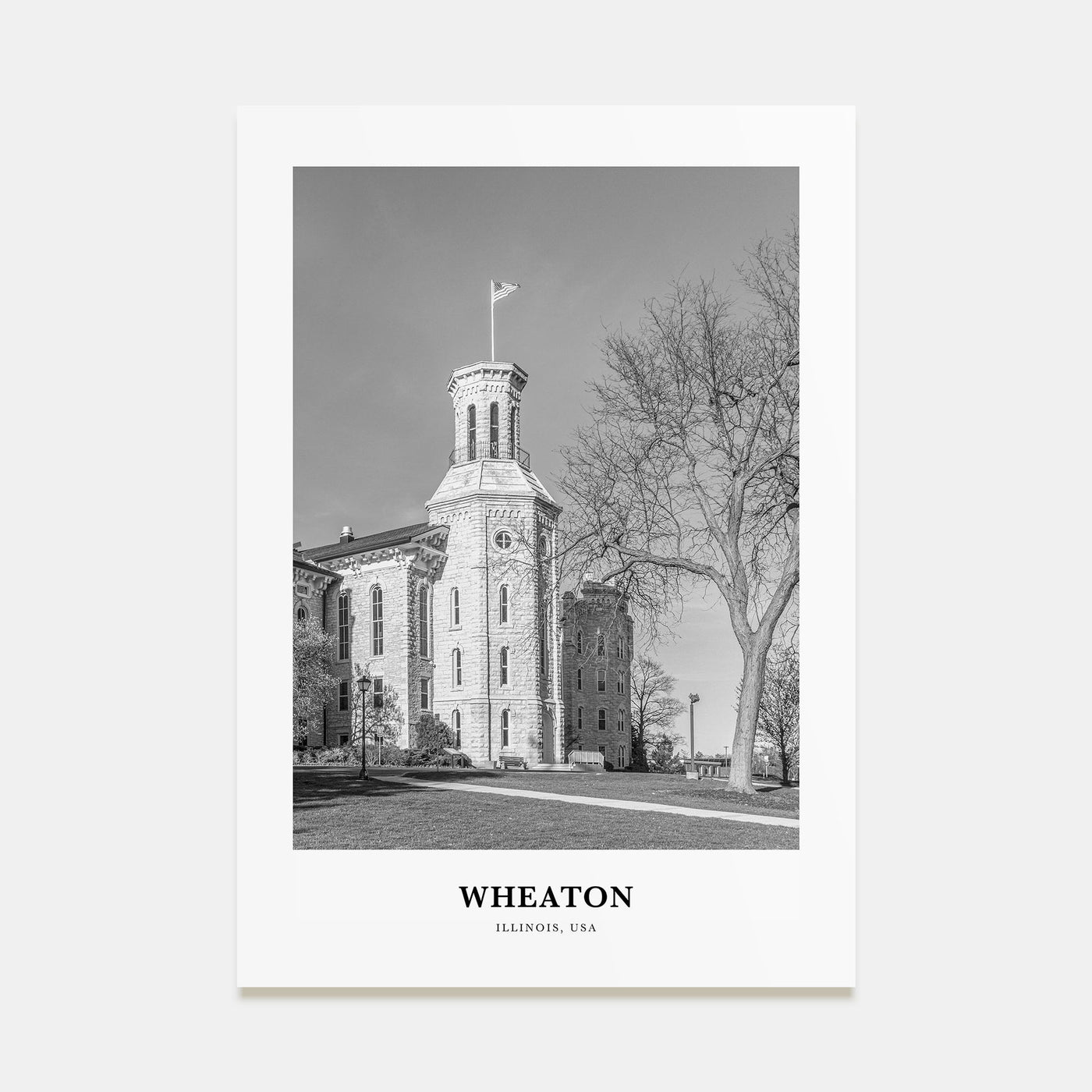 Wheaton Portrait B&W Poster
