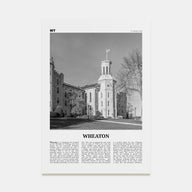 Wheaton Travel B&W Poster