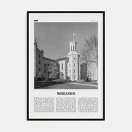 Wheaton Travel B&W Poster