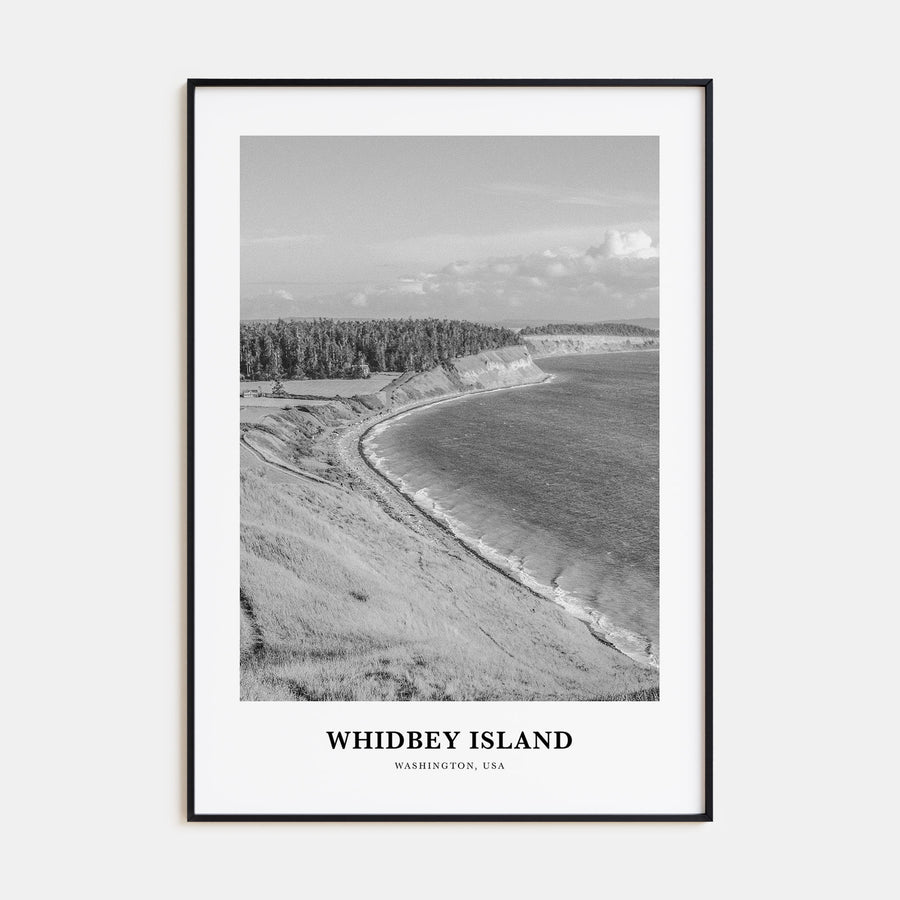 Whidbey Island Portrait B&W Poster