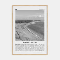 Whidbey Island Travel B&W Poster