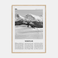 Whistler Travel B&W Poster