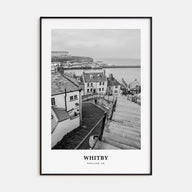 Whitby Portrait B&W Poster