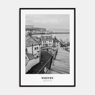 Whitby Portrait B&W Poster
