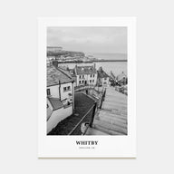 Whitby Portrait B&W Poster
