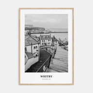 Whitby Portrait B&W Poster