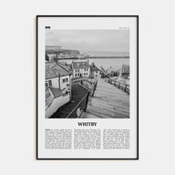 Whitby Travel B&W Poster