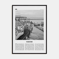 Whitby Travel B&W Poster