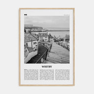 Whitby Travel B&W Poster