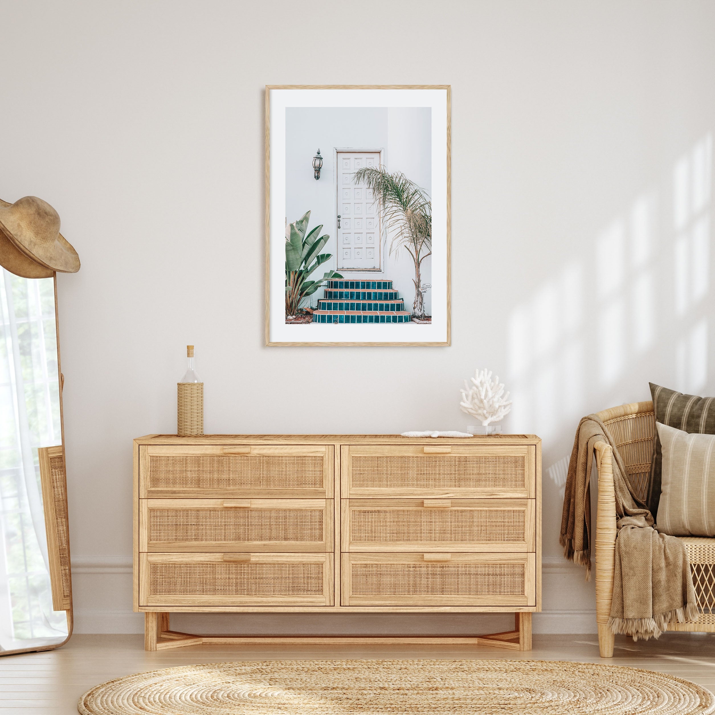 White Door Photo Color Poster